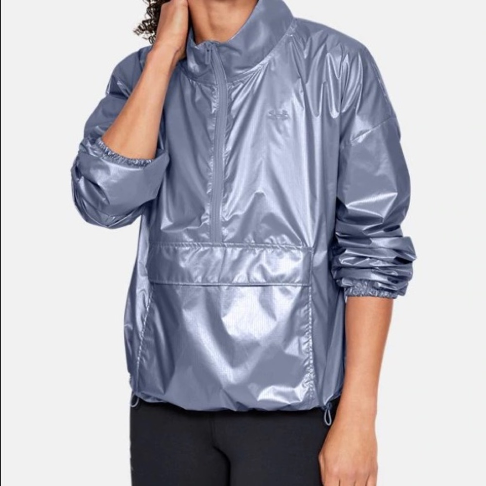 Under Armour Metallic Woven Anorak NWOT